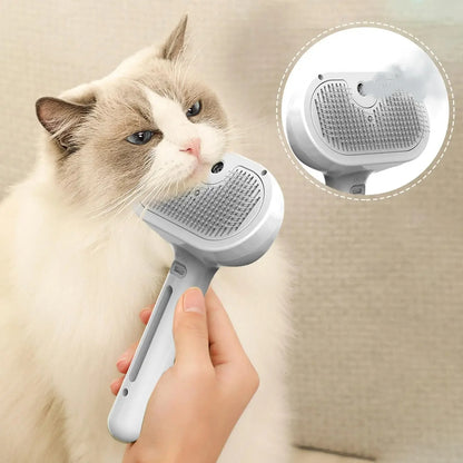 Steam Mist Pet Grooming Brush