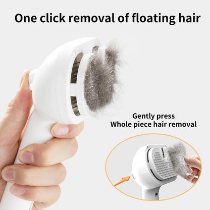 Steam Mist Pet Grooming Brush